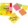 Karteczki samoprzylepne POST-IT®, 38x51mm, 3x100 kartek + 1 bloczek, mix kolorów