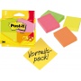 Karteczki samoprzylepne POST-IT&reg;, 38x51mm, 3x100 kartek + 1 bloczek, mix kolor&oacute;w