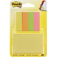 Karteczki samoprzylepne POST-IT&reg;, 76x51mm, 50 karteczek + 4x50 zakładek indeksujących, zawieszka, mix kolor&oacute;w, Bloczki samoprzylepne, Papier i etykiety