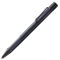 Długopis LAMY Safari 2E2, M, z niebieskim wkładem, grafitowo-czarne, Długopisy, Artykuły do pisania i korygowania
