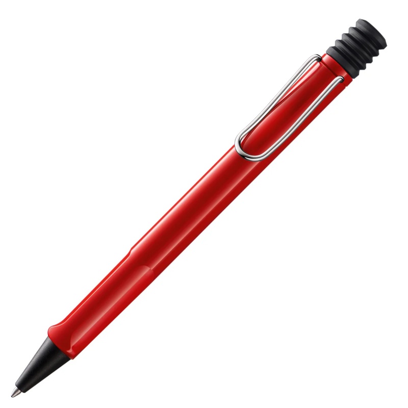 Długopis LAMY Safari 214, M, z niebieskim wkładem, czerwony, Długopisy, Artykuły do pisania i korygowania