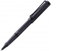 Rollerball pen LAMY Safari 3E2, M, with black refill, steel black