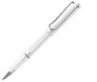 Rollerball pen LAMY Safari 319, M, with blue refill, white
