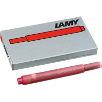 Naboje atramentowe LAMY T10, 5 szt., czerwony, Pi&oacute;ra, Artykuły do pisania i korygowania