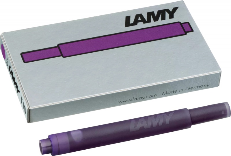 Naboje atramentowe LAMY T10, 5 szt., blister, fioletowy, Pi&oacute;ra, Artykuły do pisania i korygowania