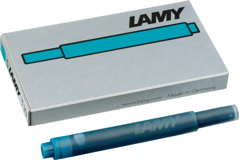 Naboje atramentowe LAMY T10, 5 szt., turkusowy, Pi&oacute;ra, Artykuły do pisania i korygowania