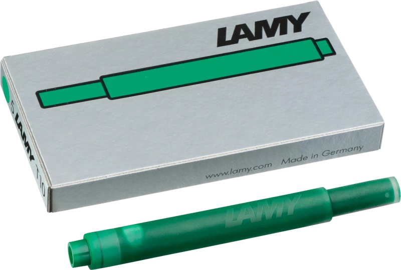 Naboje atramentowe LAMY T10, 5 szt., blister, zielony, Pi&oacute;ra, Artykuły do pisania i korygowania