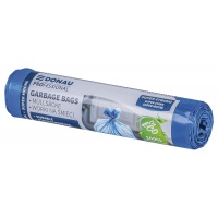 Worki na śmieci DONAU PROFESSIONAL, wytrzymałe, super mocne, z taśmą, 60l, 10 szt., niebieskie