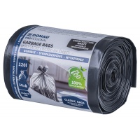 Worki na śmieci DONAU PROFESSIONAL, wytrzymałe, super mocne, budowlane, 120l, 10 szt., czarne