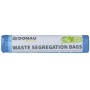 Waste sorting bags DONAU HOME, with tie tape, paper, 120l, 10 pcs., blue