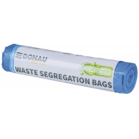 Waste sorting bags DONAU HOME, with tie tape, paper, 120l, 10 pcs., blue