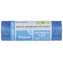 Waste sorting bags DONAU HOME, with handles, paper, 35l, 20 pcs., blue