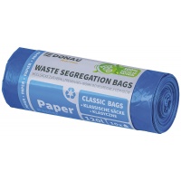 Waste sorting bags DONAU HOME, paper, 120l, 10 pcs., blue