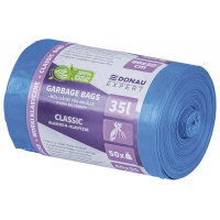 Worki na odpady DONAU EXPERT, klasyczne, LDPE, 35l, 50 szt., niebieskie