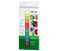 FARBY AKRYLOWE 12 KOL.x12ml.HAPPY COLOR, Farby, Plastyka