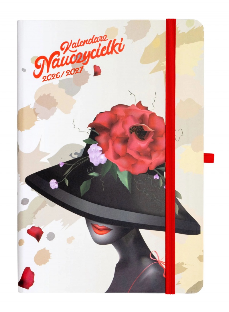 KALENDARZ NAUCZYCIELKI SALSA A5 TYG.KAPELUSZ 26/27, Nauczyciela i akademickie, Kalendarze