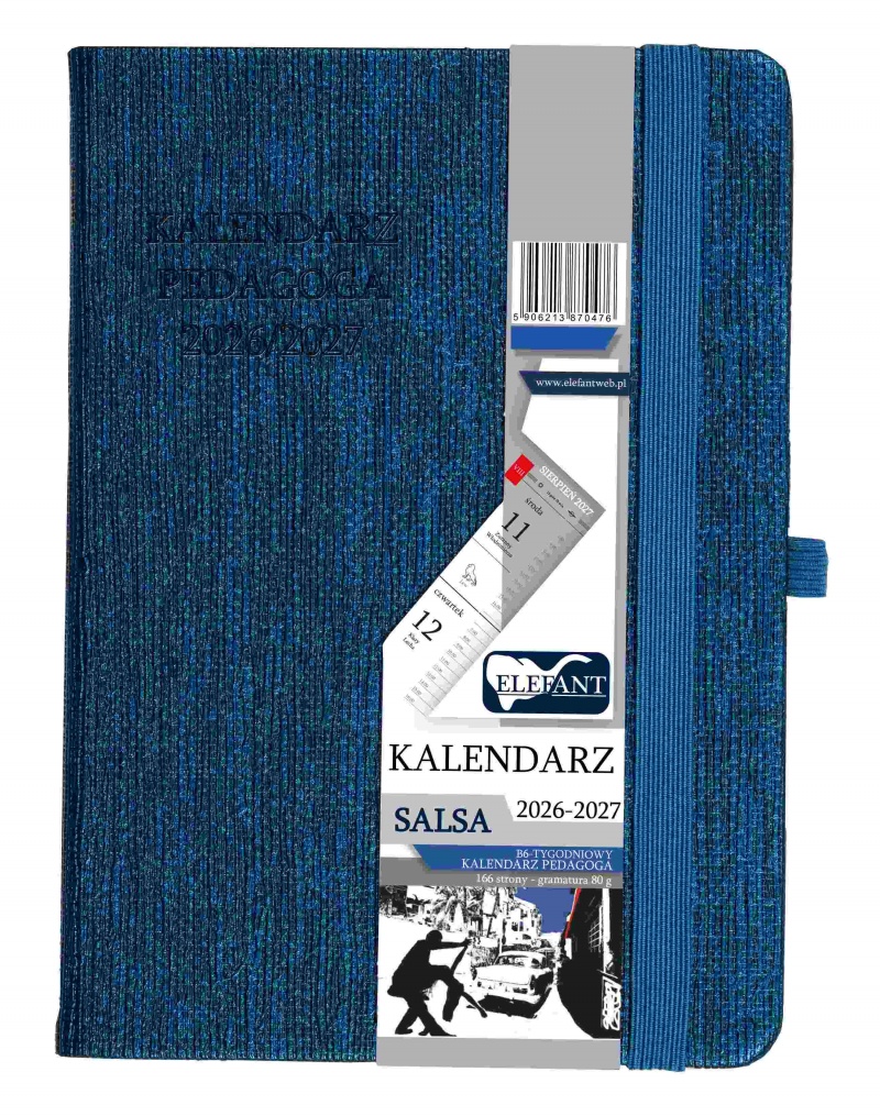 KALENDARZ PEDAGOGA SALSA B6 TYGODN.PERŁOWY 2026/27, Nauczyciela i akademickie, Kalendarze