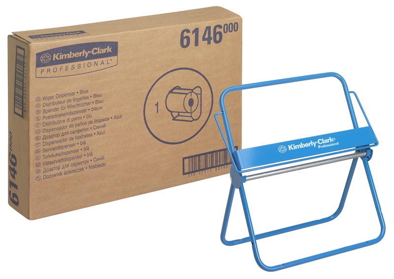 Dozownik ścienny do czyściw w rolkach KIMBERLY-CLARK PROFESSIONAL, 6146, na dużą rolkę, stalowy, Ręczniki papierowe i dozowniki, Artykuły higieniczne i dozowniki