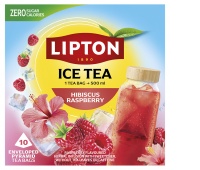 Herbata LIPTON, do parzenia na zimno, malina i hibiskus, 10 torebek, Herbaty, Artykuły spożywcze