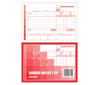 Druk KP Dow&oacute;d wpłaty EMEKO (Druk 722), A6, wielokopia, 80 kartek, Papiery specjalne, Papier i etykiety