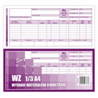 Druk WZ Wydanie materiał&oacute;w zewnętrzne EMEKO (Druk 873), 1/3 A4, wielokopia, Papiery specjalne, Papier i etykiety