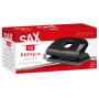 Dziurkacz SAX 158 EasyPro XS, dziurkuje do 10 kartek, czarny, Dziurkacze, Drobne akcesoria biurowe