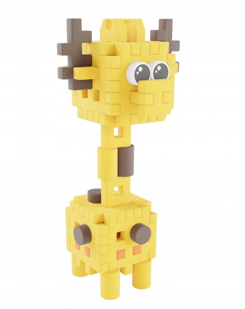 MINI WAFFLE POCKET PETS: ŻYRAFA, Klocki, Zabawki