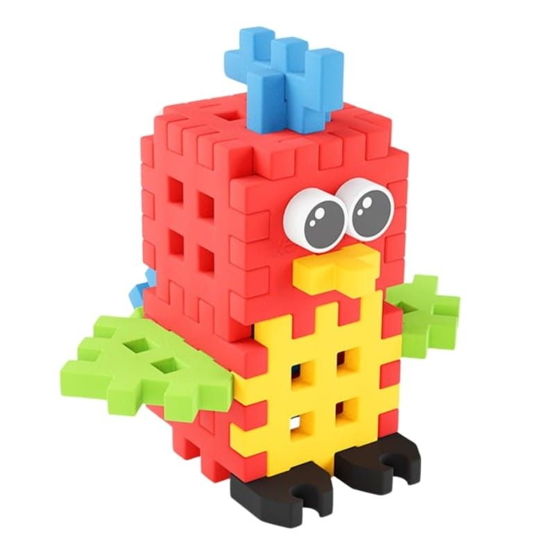 MINI WAFFLE POCKET PETS PAPUGA, Klocki, Zabawki