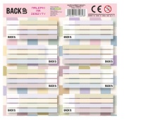 NALEPKI NA ZESZYTY BACKUP 8 A 01 /25/, Okładki i dodatki, Zeszyty i bloki
