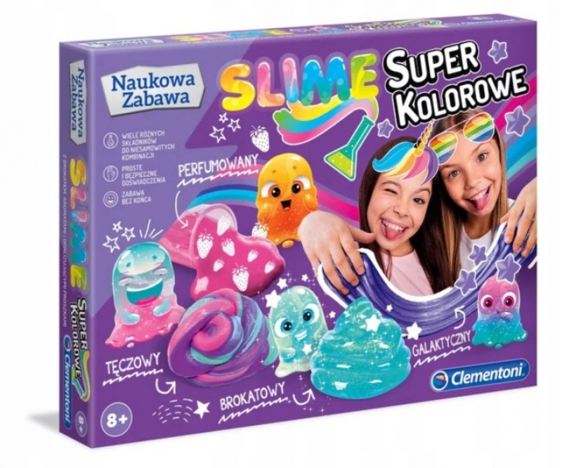 SUPER KOLOROWE SLIME !!, Gluty, gniotki, Zabawki