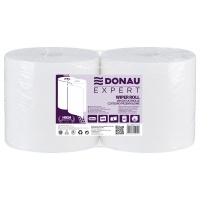 Wiper roll DONAU EXPERT, 2 layers, 650 sheets, 2 pcs, white