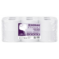 Cellulose toilet paper DONAU EXPERT Jumbo, 2 layers, 500 sheets, 12 pcs, white