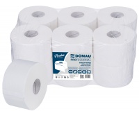 Papier toaletowy celulozowy DONAU PROFESSIONAL, 2-warstwowy, 315 listk&oacute;w, 12szt., biały, Papiery toaletowe i dozowniki, Artykuły higieniczne i dozowniki