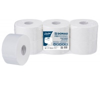 Papier toaletowy celulozowy DONAU PROFESSIONAL Jumbo, 2-warstwowy, 750 listk&oacute;w, 6szt., biały, Papiery toaletowe i dozowniki, Artykuły higieniczne i dozowniki