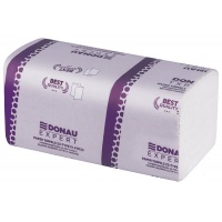 Cellulose ZZ folded towels DONAU EXPERT, 1 layer, 3800 sheets, 20 pcs, white