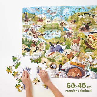 PUZZLE 200EL DZIKIE PUZZLE PARKI NARODOW CZU PUD, 200 element&oacute;w, Puzzle