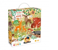 PUZZLE 40EL DZIKIE PUZZLE LAS CZU PUD