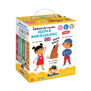 KSIAZECZKA EDUK 6SZT+AKC NAUKA ANGIELSK 1-3 ####, Edukacyjne, Książeczki
