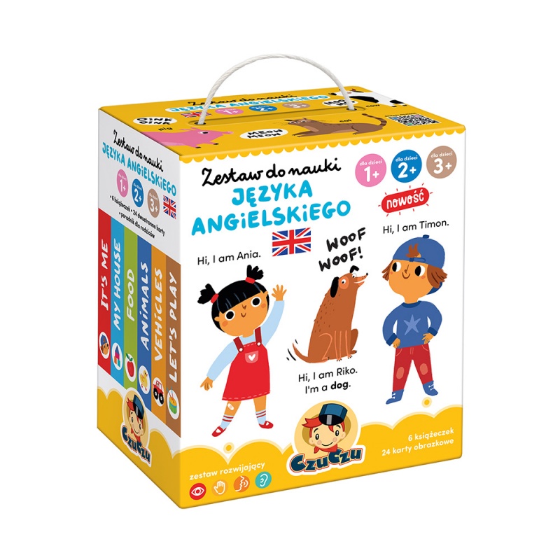 KSIAZECZKA EDUK 6SZT+AKC NAUKA ANGIELSK 1-3 ####, Edukacyjne, Książeczki