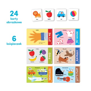 KSIAZECZKA EDUK 6SZT+AKC NAUKA ANGIELSK 1-3 ####, Edukacyjne, Książeczki