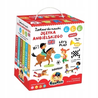 KSIAZECZKA EDUK 6SZT+AKC NAUKA ANGIELSK 4-6 ###, Edukacyjne, Książeczki