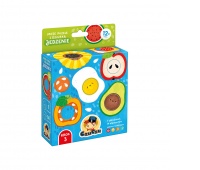 PUZZLE Z DZIURK 14EL JEDZENIE 12+ CZU PUD, Dla malucha, Puzzle