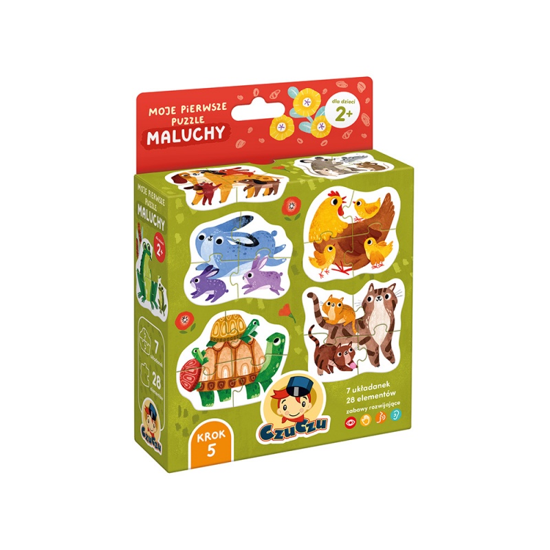PUZZLE 7W1 28EL MALUCHY CZU PUD, Dla malucha, Puzzle