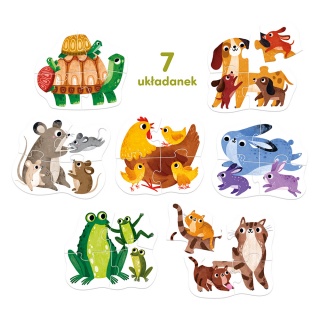 PUZZLE 7W1 28EL MALUCHY CZU PUD, Dla malucha, Puzzle