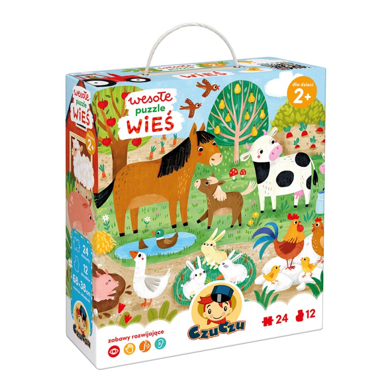 PUZZLE 24EL WESOLE WIES CZU PUD, Dla malucha, Puzzle