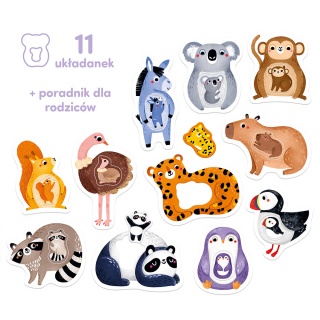 PUZZLE 22EL PIERWSZE PUZZLE MAMA I JA 18+CZU, Dla malucha, Puzzle