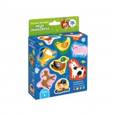 PUZZLE DO PARY MOJE ZWIERZATKA 18M+ CZU PUD