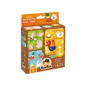 PUZZLE ZWIERZETA MALE I DUZE 2+ CZU PUD, Dla malucha, Puzzle