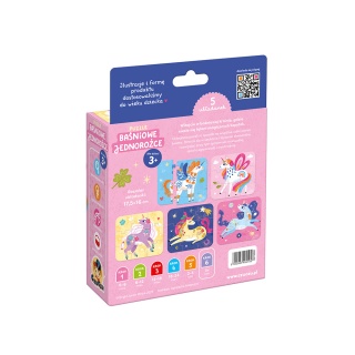 PUZZLE BASNIOWE JEDNOROZCE 3+ CZU PUD, Dla malucha, Puzzle