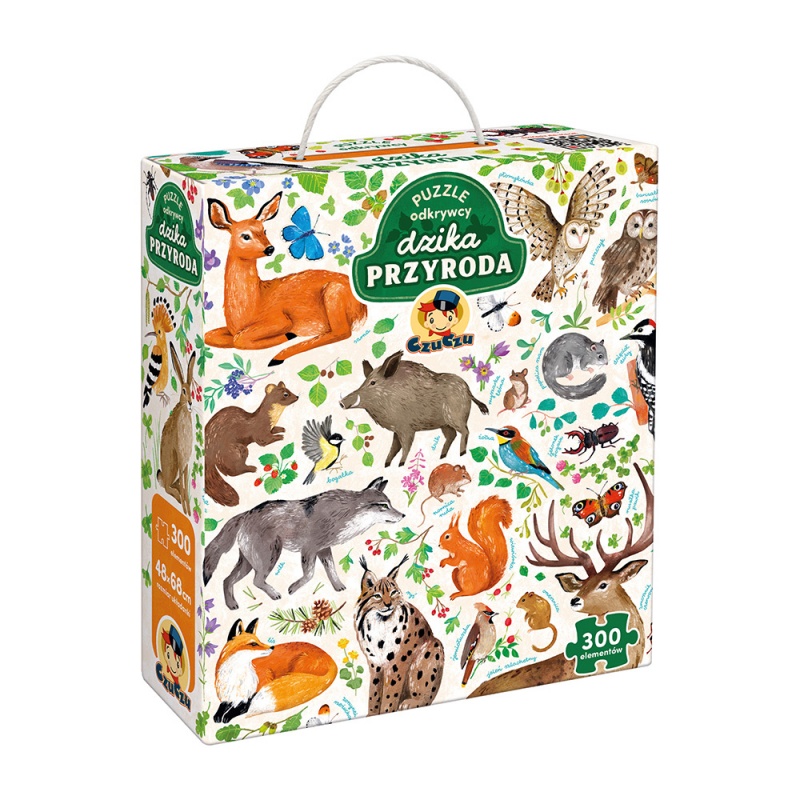 -PUZZLE ODKRYWCY DZIKA PRZYRODA, Dla malucha, Puzzle